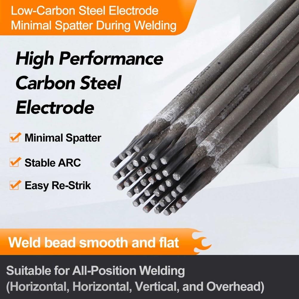 E4313 Weight 20KG Welding Rods All-Around Welding Solid Steel Welding ARC Carbon Steel Sticks Electrodes Suitable for Thin Plates,Diameter 2.5mm