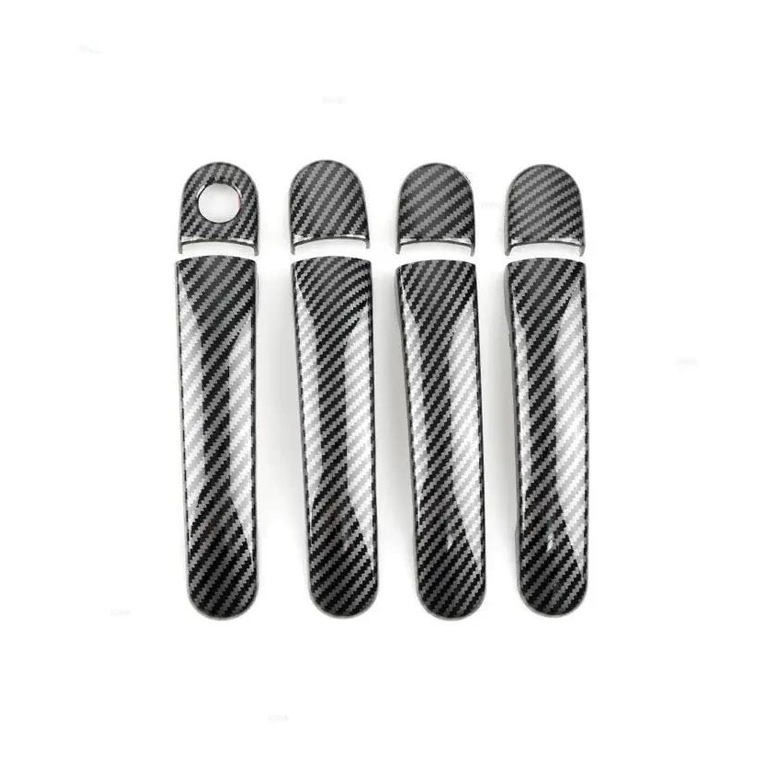 Lzbzhb One Color Car Exterior Outsidedoor Handle For Vw For Jetta For Mk6 For Tiguan For Polo For Skoda Abs Carbon Texture Car Exterior Door Handle Cover Sticker Accessories