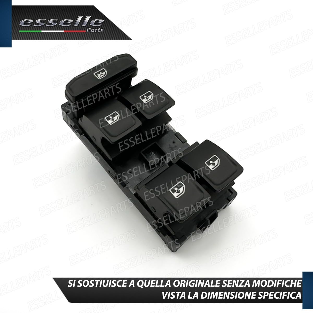Pulsantiera Alzacristalli Lato Guida per VW T-Roc Interruttore Alzavetri
