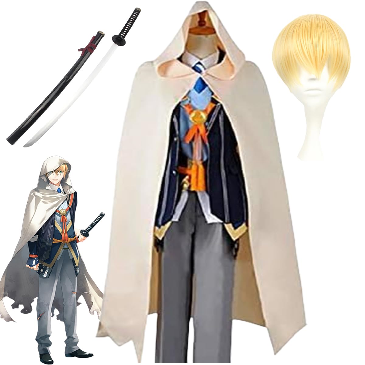 Amazon.co.jp: [YAYANA]刀剣乱舞 山姥切国広 コスプレ衣装 出陣服 衣装