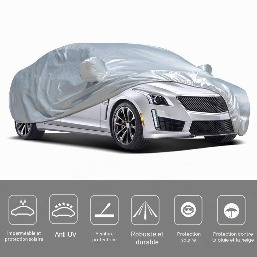 Shkalacar Housse universelle pour siège de voiture, pour l'extérieur et l'intérieur, protection UV, protection solaire, protection contre la chaleur, la poussière, les rayures, convient pour les
