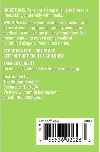 Miniatura 3 de The Vitamin Shoppe Equinácea 400 mg (Echinacea Purpurea), suplemento herbario apoya la función inmune saludable (300 cápsulas)
