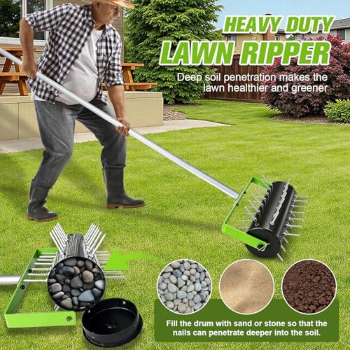 Failenfeivp Rolling Lawn Aerator Tool