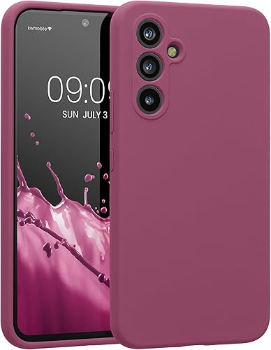 Miniatura 1 de kwmobile Funda compatible con Samsung Galaxy A54 5G - Funda delgada de silicona TPU - Acabado suave al tacto - Violeta orquídea