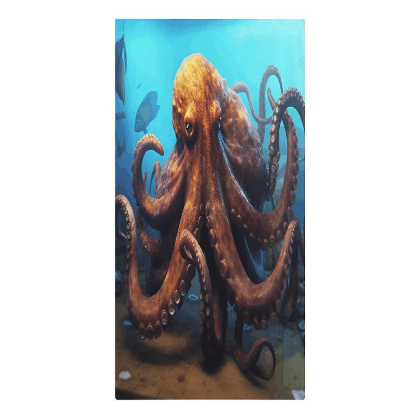 FekiLoot Huge Octopus Towels Lightweight Thin Beach Towel Classic Soft Large Pool Towel Highly Absorbent Sand Free Bath Towels Travel Blanket for Vacation Essentials Adult Gift 30" X 61"