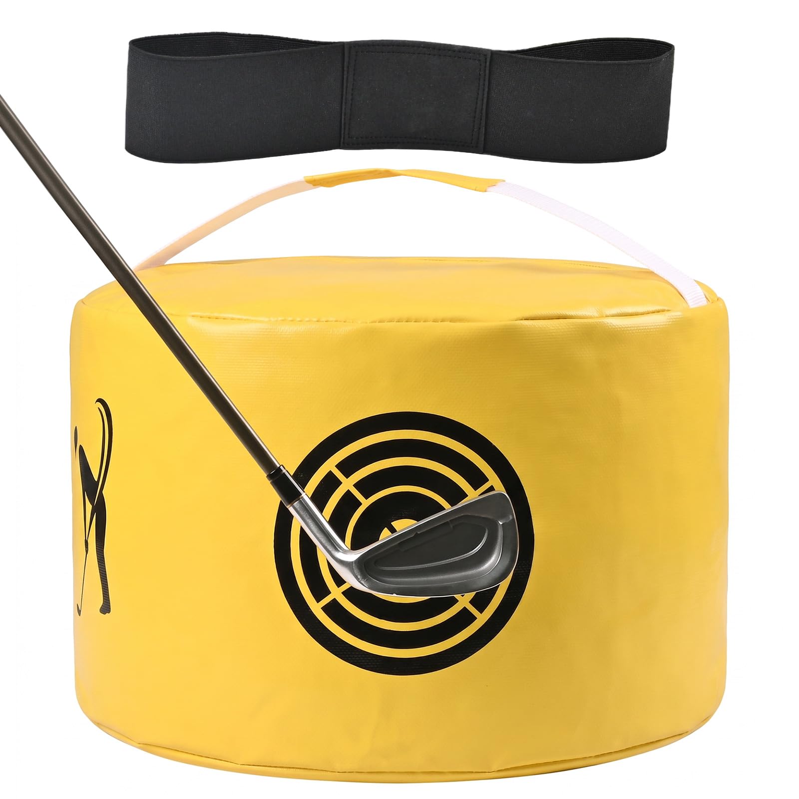 VEASAERS Bolsas de impacto de golf, bolsa de golpe con banda para el brazo, ayuda a entrenar, impermeable, duradera, regalos para hombres y mujeres, bolsas de impacto de golf