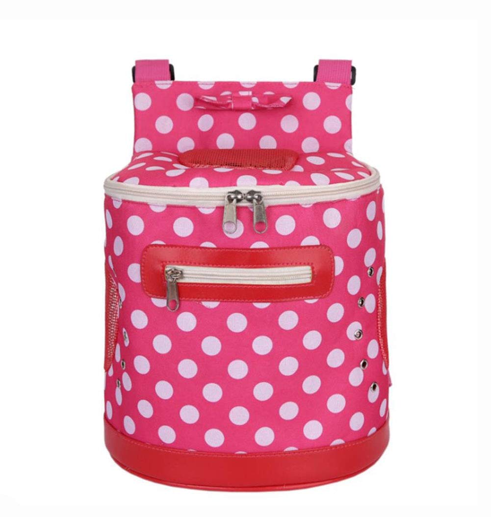 Sac pour animal de compagnie à pois aux finitions soignées et élégantes