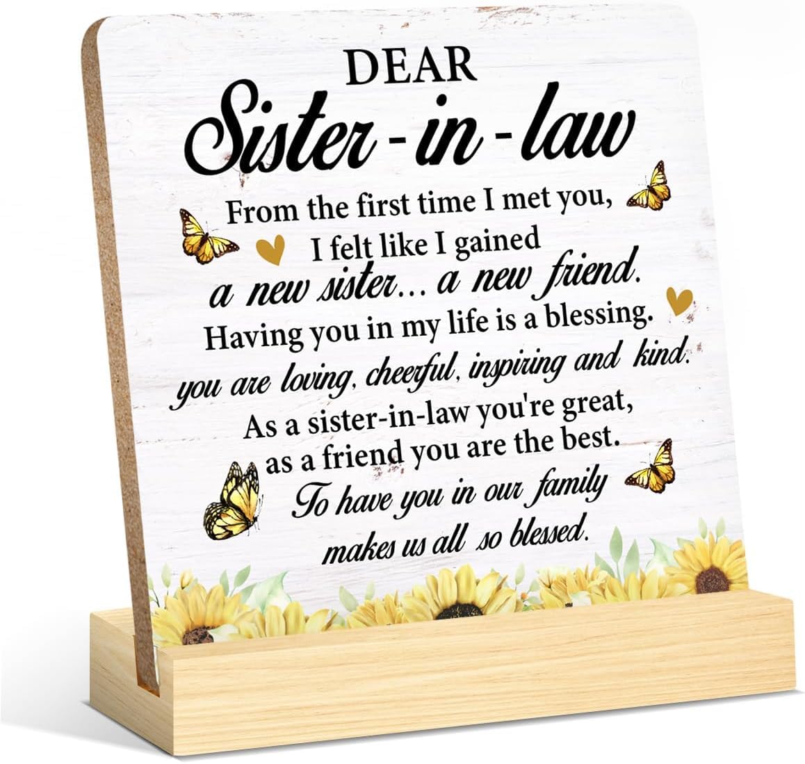 Mandala Soul Future Sister-in-Law Desk Decorative Sign - Wooden Plaque Gift for Sister-in-Law's Birthday, Christmas or Wedding-image-45