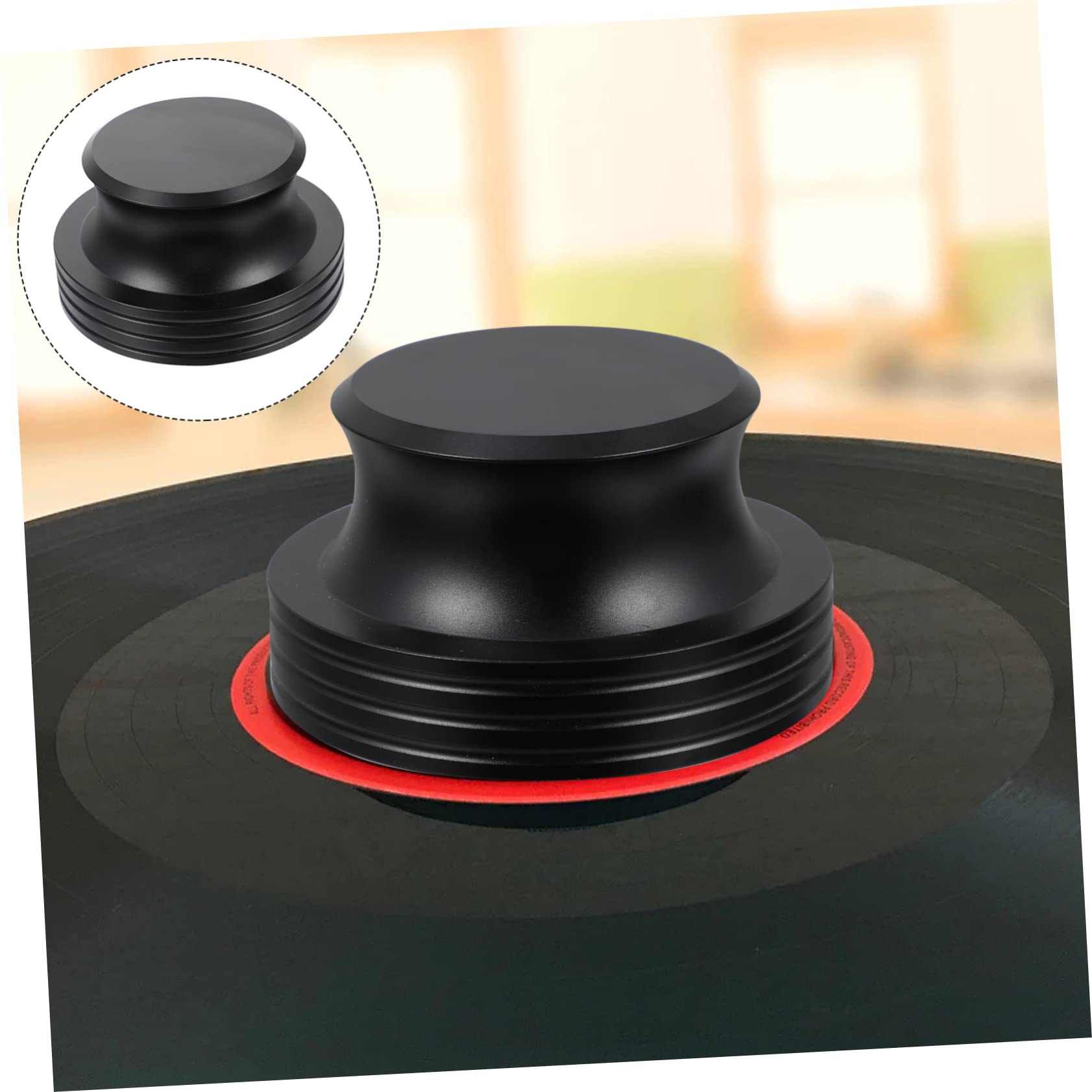 SHINEOFI 1pezzi Stabilizzatore Per Dischi in Vinile in Alluminio Resistente Anti-vibrazione Mantiene Del Giradischi Migliora La Qualità Del Suono