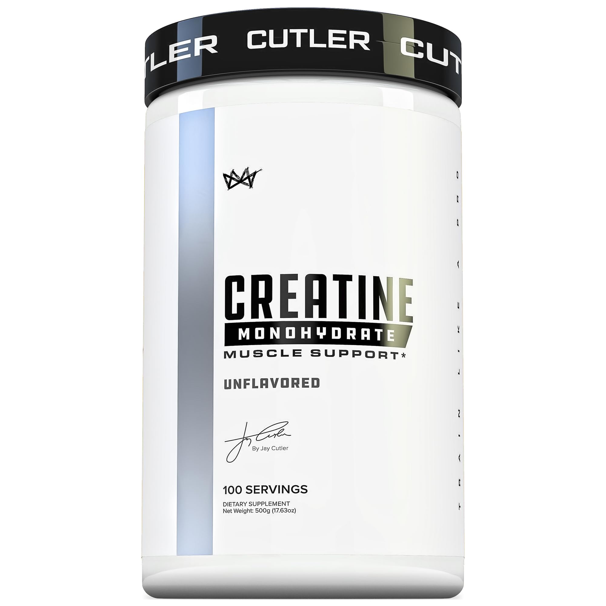 Cutler Nutrition Pure Creatine Monohydrate - 5g Per Serving - Premium Muscle Builder Enhances Strength Performance & Recovery - Unflavored for Easy Mixing (100 Servings)