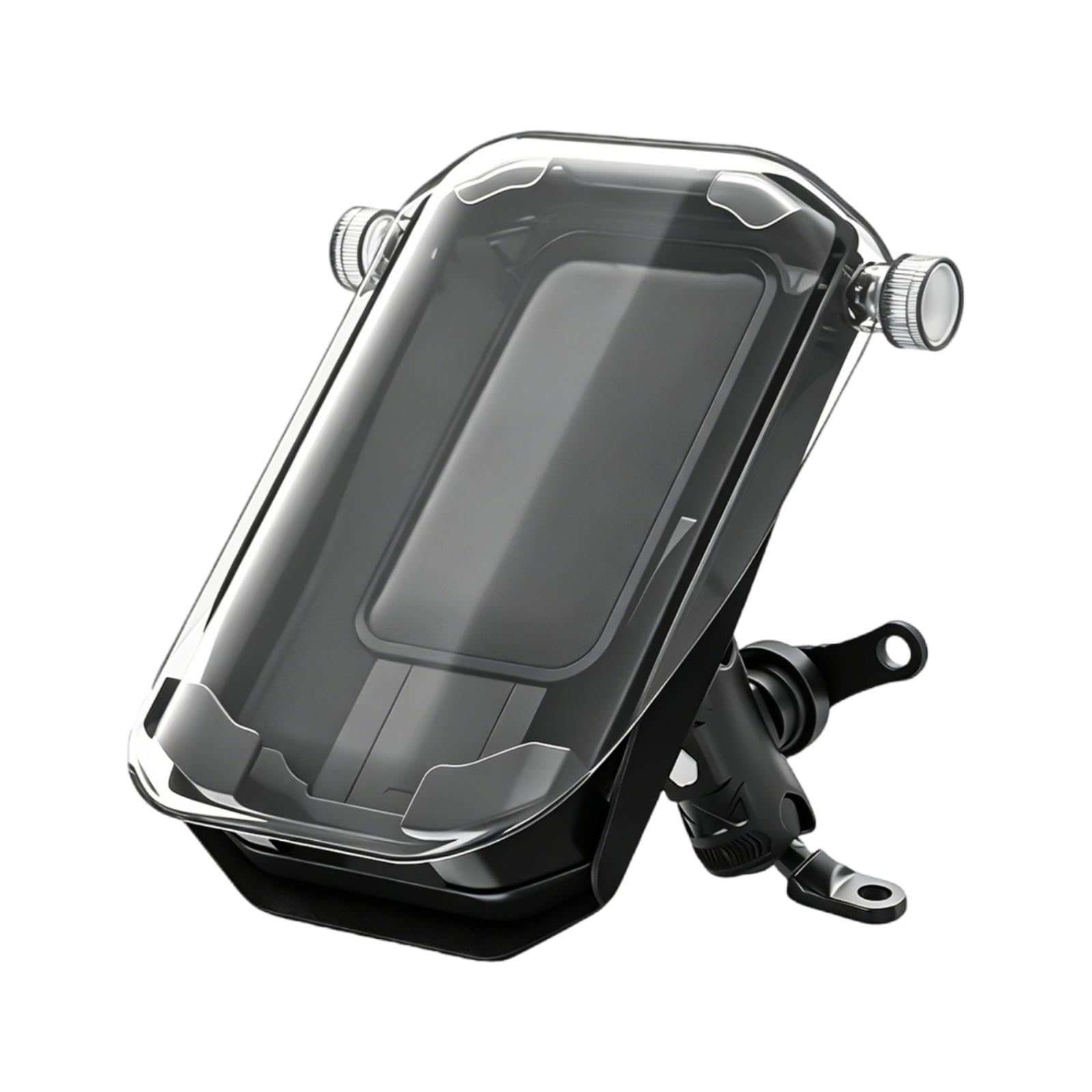 Motorcycle Phone Mount Weather-Resistant Mirror Mirror Phone Mount Shockproof for Delivery Riders, Commuters, Outdoor Navigation, Daily Commuting Transparent Rear Mirror-picture-17
