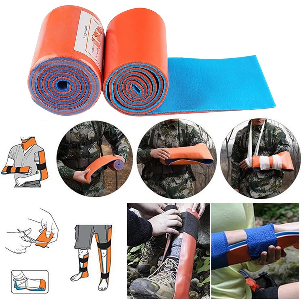 46 Pièces Trousse de Secours Complete, Kit Premier Secours, Trousse de Secours Militaire, Trousse Premier Secours, Medical Survival Compact Kit Box Pour la Maison La Voiture Camping Randonnée