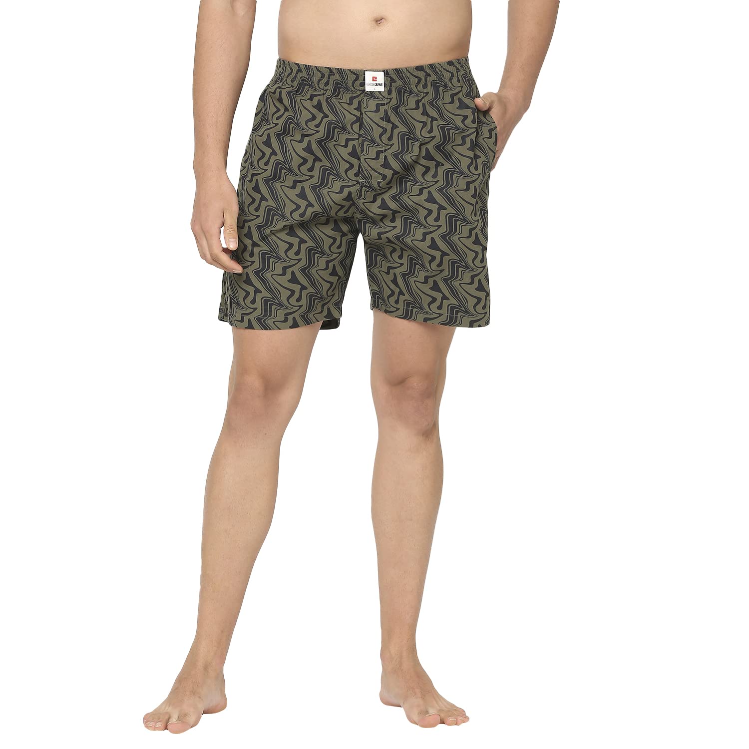 underjeans Men's Cotton Classic Solid Boxer Shorts-picture-14