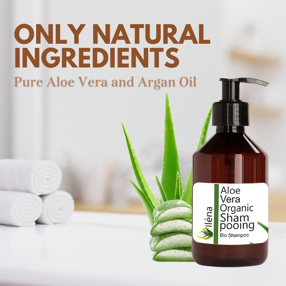 Olna - Bio Aloe Vera & Argan Shampoo | Anti-Haarausfall & Kahlheit  Prvention | Sulfatfrei & Silikonfrei | Fr Volumen & Glanz | Natrliches  Bio-Shampoo | Wachstumsbehandlung, 250 ml : Amazon.de: Kosmetik