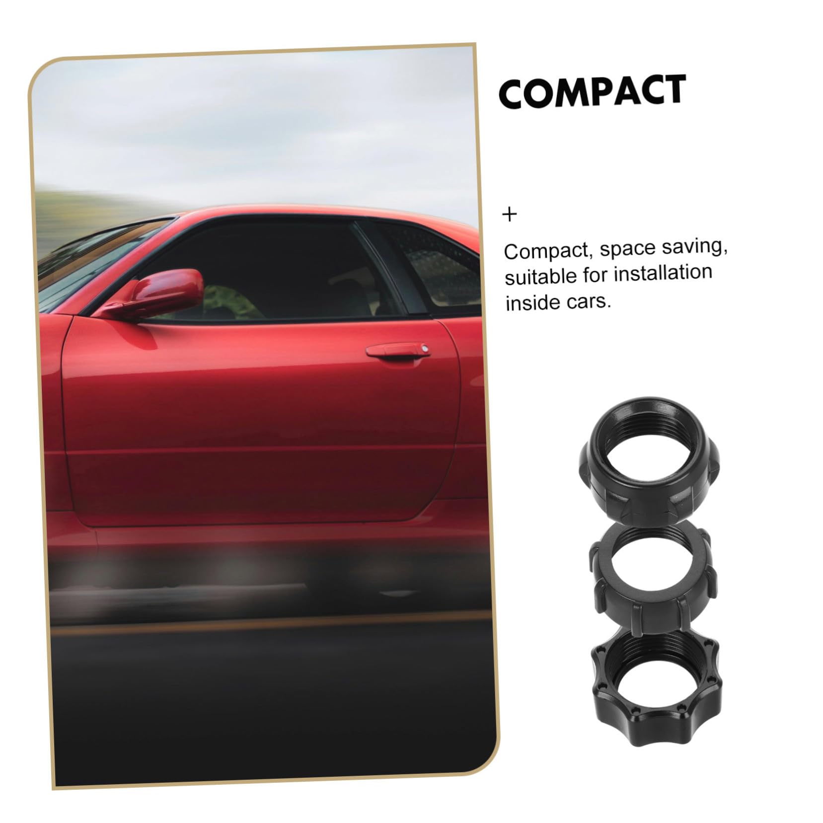 Cabilock Set da 15 Pezzi Dadi di Fissaggio per Supporto Auto Ricarica Wireless, Accessorio Plastico Nero per Telefono per Uso in Auto e Movimento