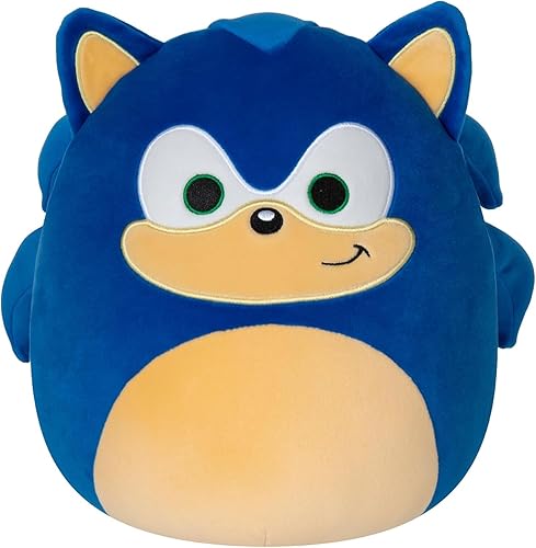 Squishmallows Original Sonic The Hedgehog - Peluche de Sonic de 10 pulgadas, tamaño mediano
