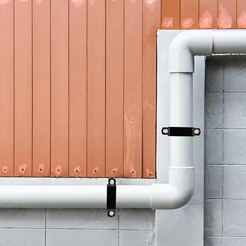 Miniatura 4 de Semetall Abrazadera de tubo cuadrado de 2 x 2 pulgadas, abrazaderas resistentes en forma de U de acero inoxidable, paquete de 8 soportes de tubería