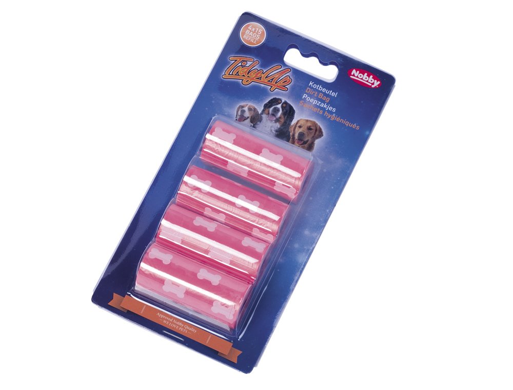 Nobby 67358 Tidyup Pet Poo Bags with Paw Print