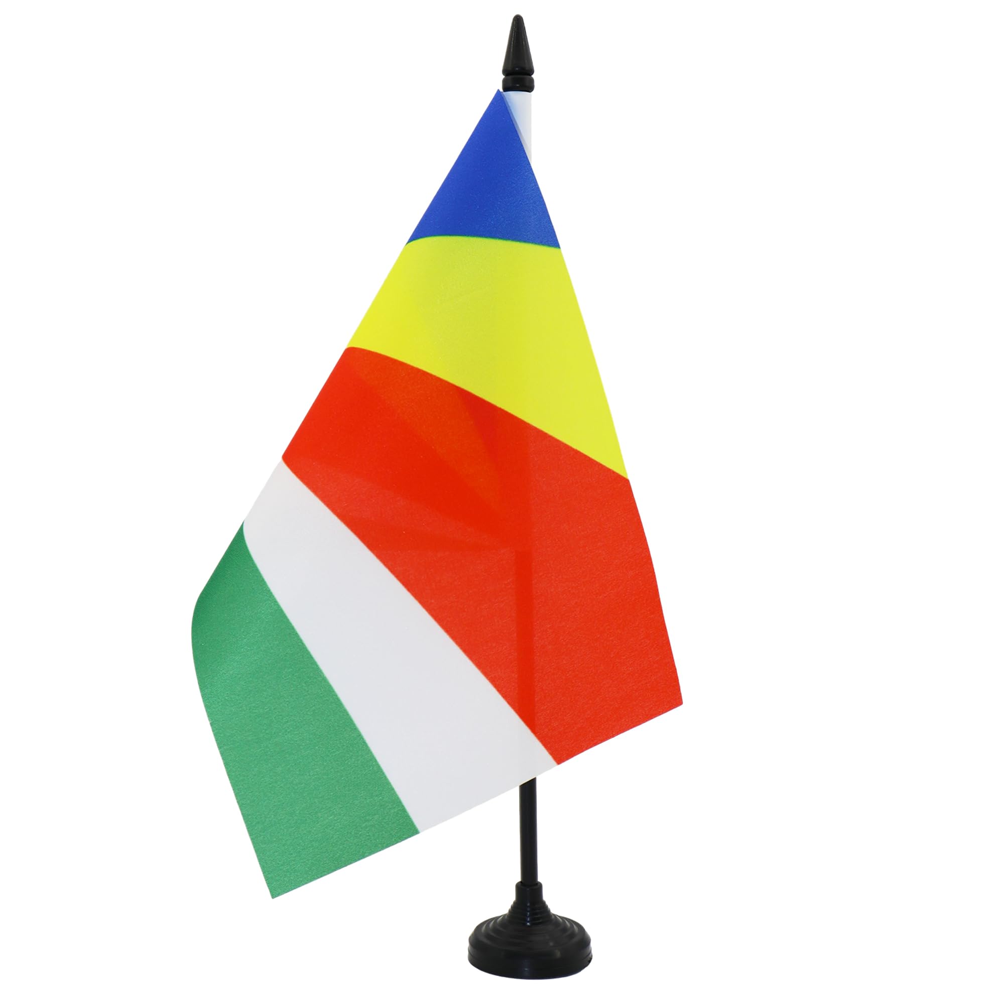 AZ FLAG Seychelles Table Flag 6x8 in 100D Polyester Plastic Base