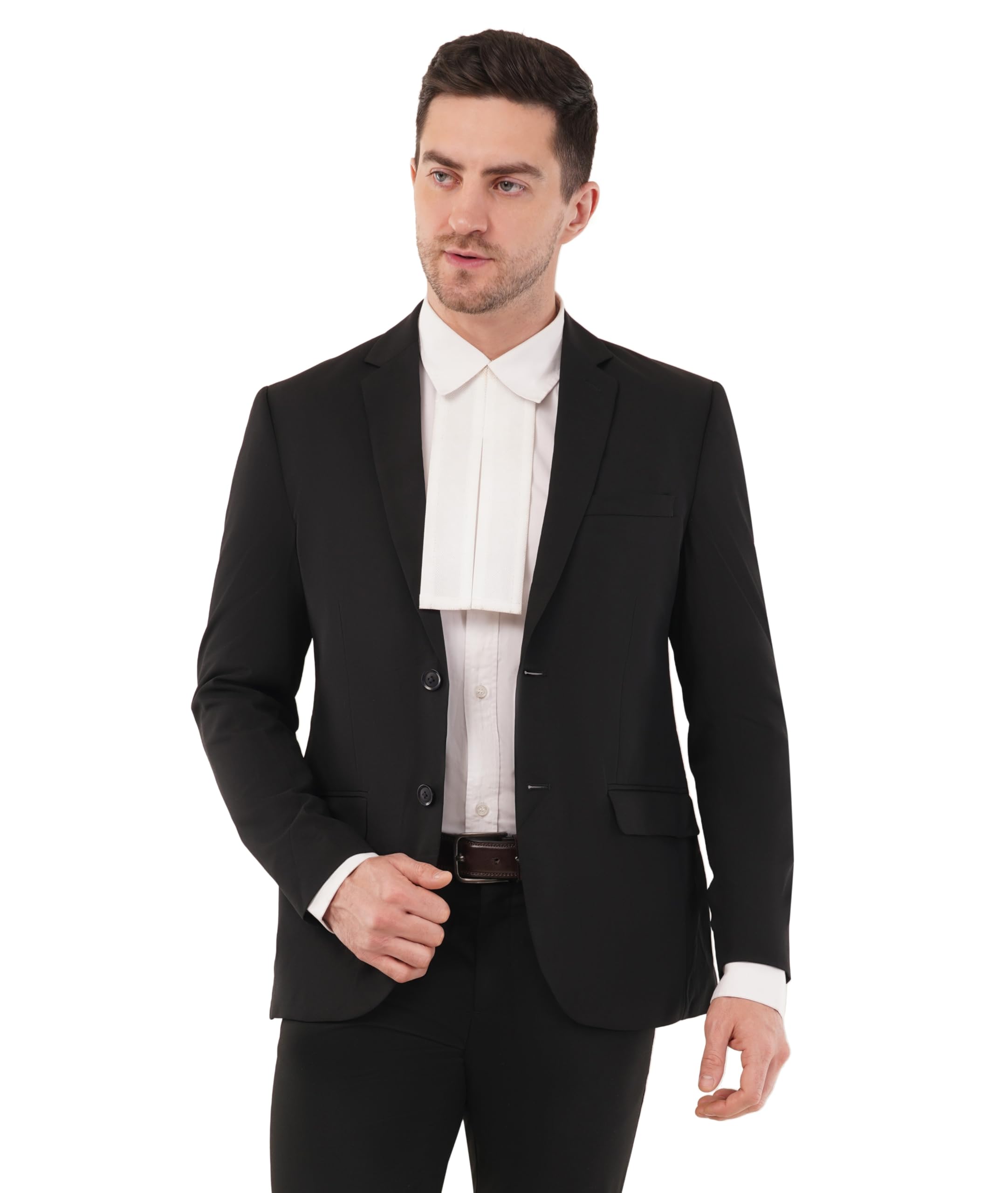 Men's Black Formal Blazer for Advocates | Court Dress | Regular Fit | Fully Lined | Professional Legal Wear