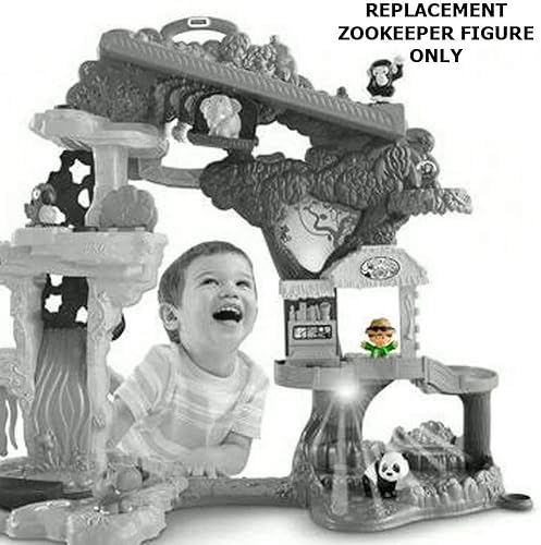 Miniatura 3 de Pieza de repuesto para Safari Playset – Fisher-Price Little People Share and Care Safari FHF35 – Incluye 1 figura de Zookeeper