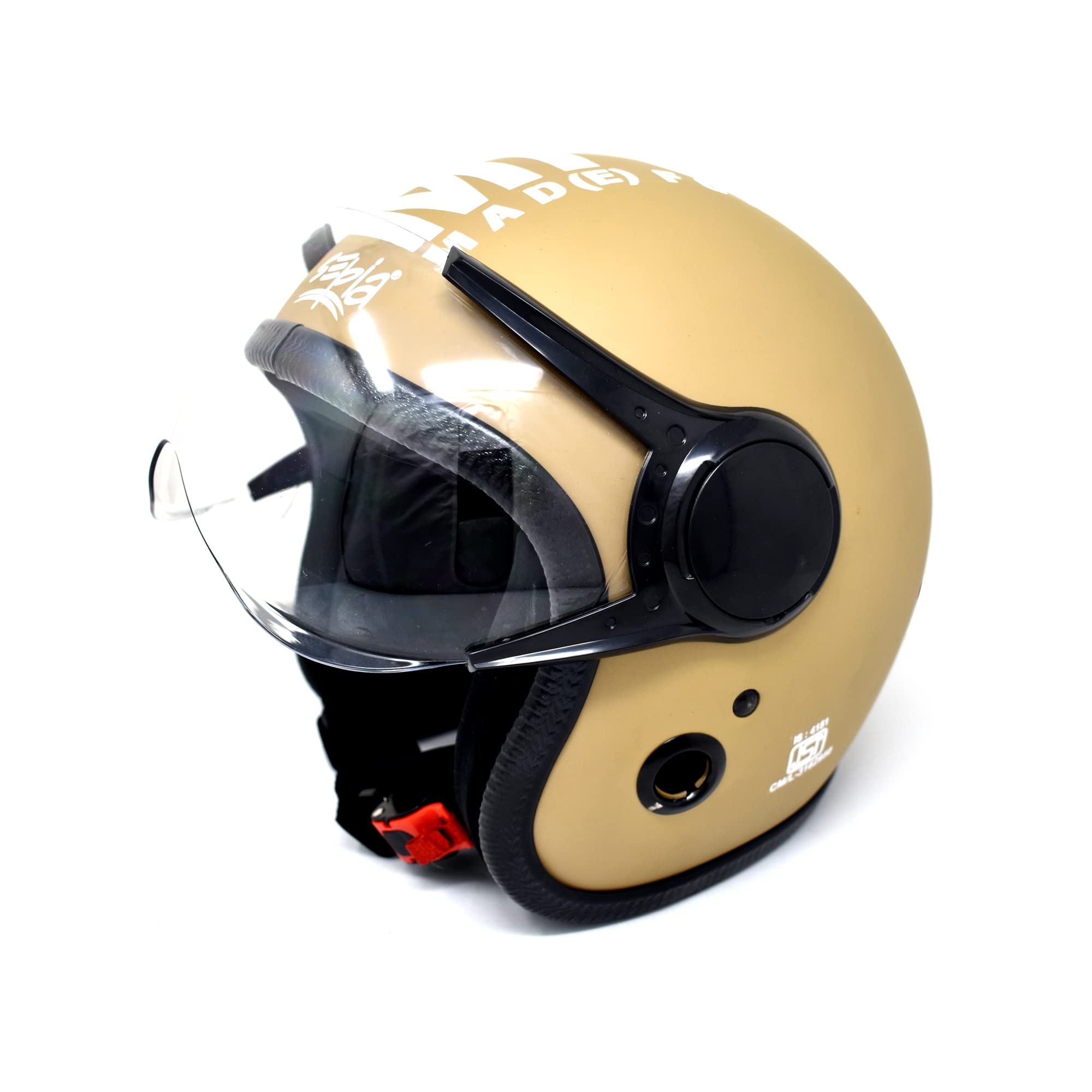 Sepia Muscle Rider Open Face Helmet 