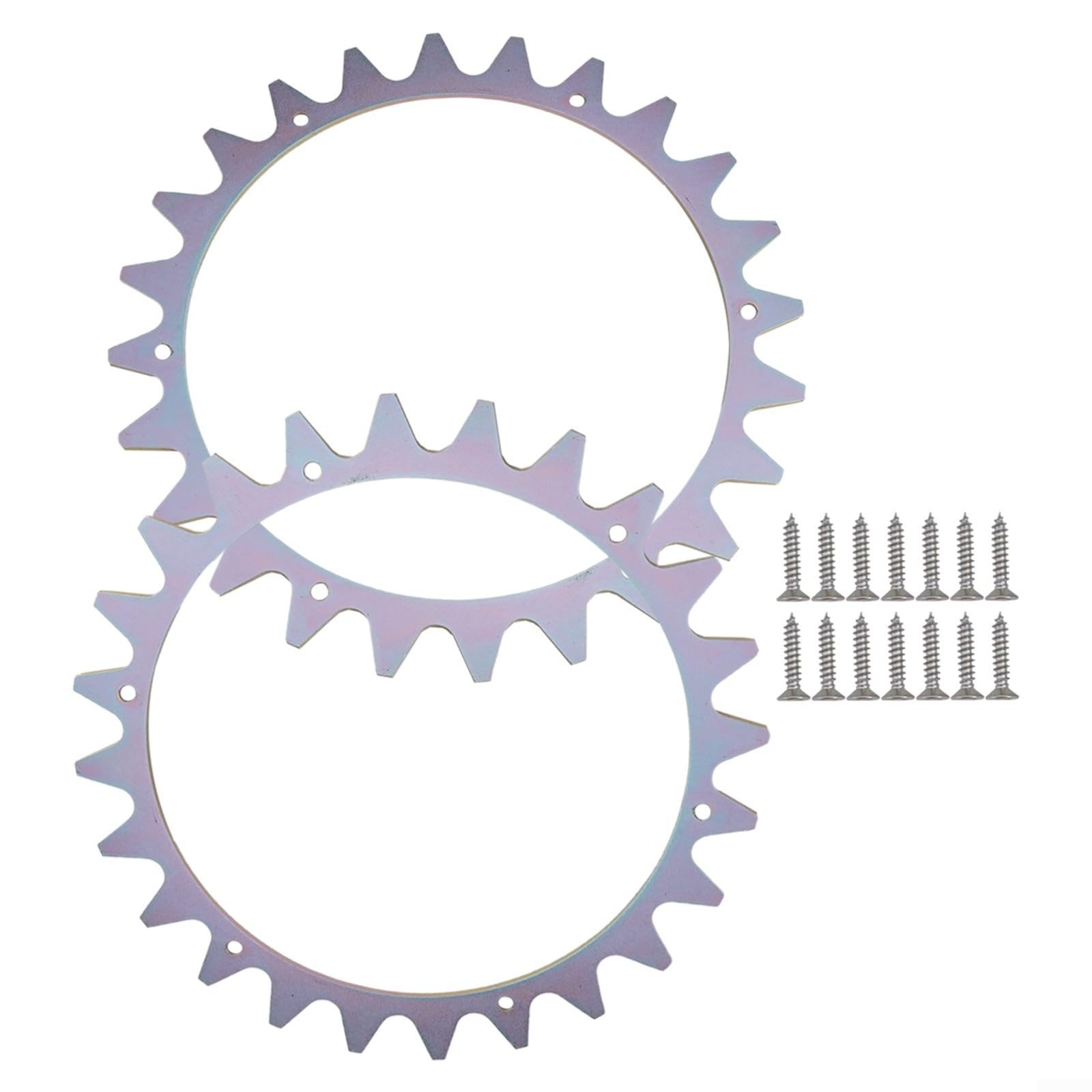 2 piezas de acero inoxidable para cortacésped robótico RMI 422 225 x 25 mm
