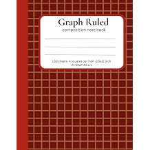 Graph Paper Composition Notebook 4 Squares Per Inch Graph Ruled Notebook, 8.5 x 11 Inches Quad Ruled Grid Paper Notebook for Math, Notes, Graphing, Drawing, School and Office Use