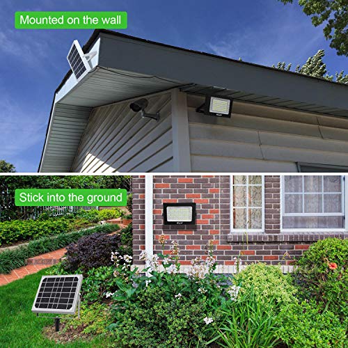 CLY 60 LED Solar Lights, Outdoor Security Floodlight, 300 Lumen, IP66 Waterproof, Auto-induction, Solar Flood Light for Lawn, Garden