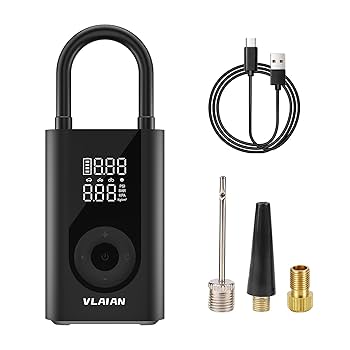 Amazon | VLAIAN 自転車電動空気入れ バイク 車 用 コードレス