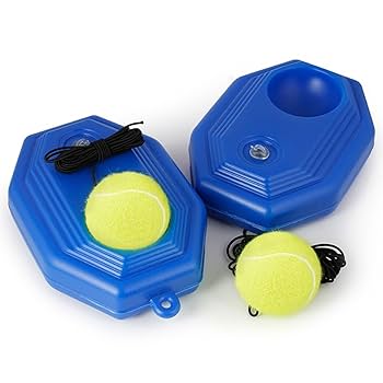 Amazon | テニストレーナー シングルテニス練習器具 ポータブル