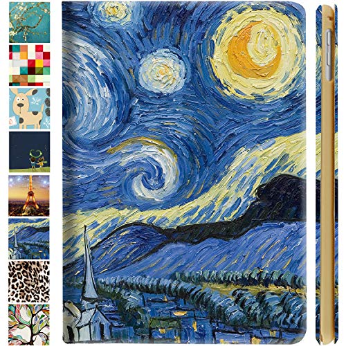 Image of DuraSafe Cases for iPad mini 5th Mini 4th Generation 7.9 Inch [ Mini 5 4 ] A2133 A1538 MK6K2HN /A MK6J2HN /A MK6L2HN /A MUQW2HN /A Ultra Slim Printed Smart PU Leather Flip Folio Book Cover - Starry Night