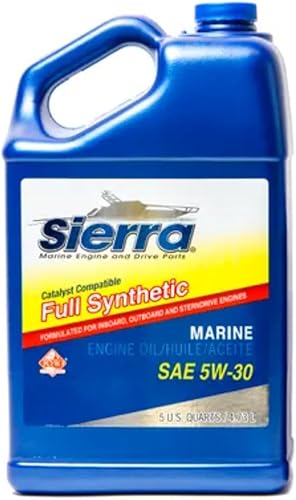 Sierra, Aceite catalizador sintético completo 5W-30 FC-W (5 cuartos de galón), 18-9558-4