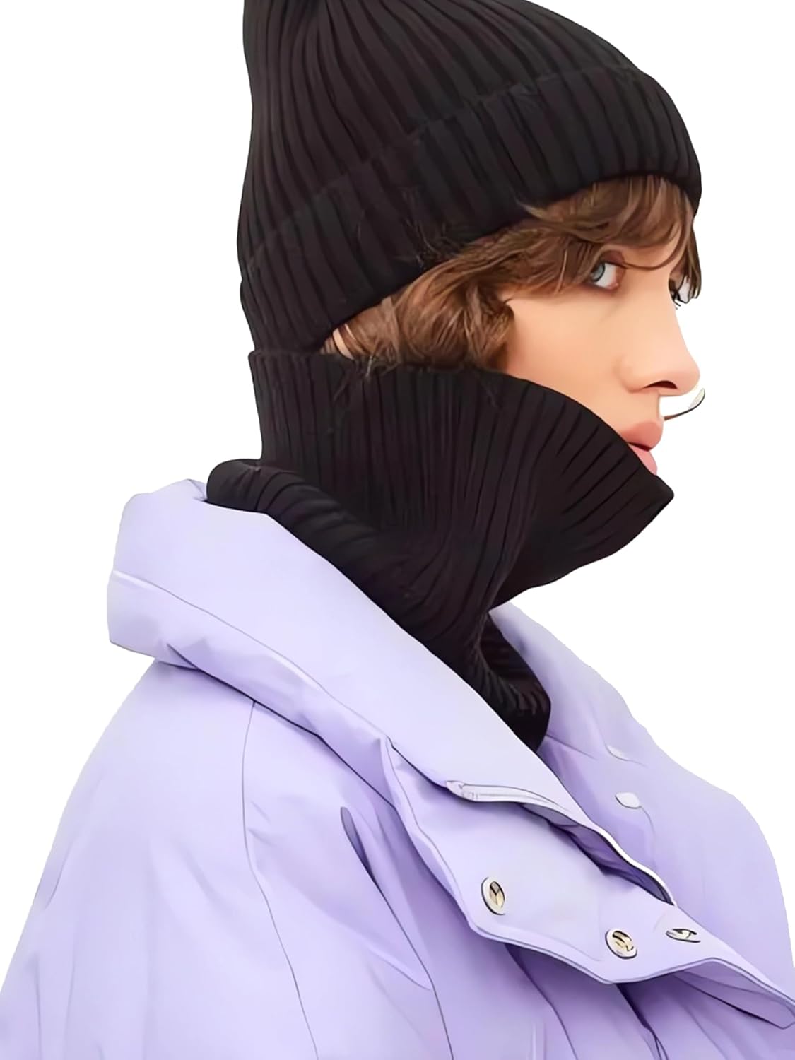 Winter Neck Warmer Scarf Neck Gaiter for Men Women, Windproof Neck Warmer Ski, Tube Circle Neck Scarves - Image 3