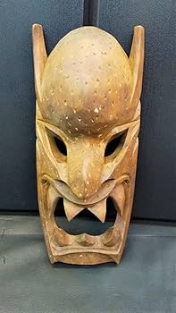 木製彫刻　お面　伝統的な面 魔除けお面　大型インテリア　大面 木製彫刻お面伝統的な面 魔除けお面大型インテリア大面