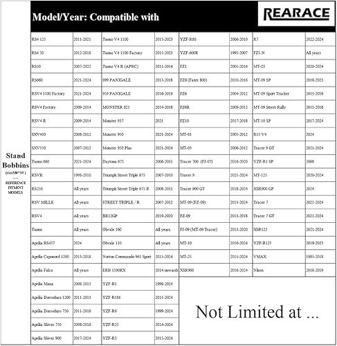 Vista 19 de Carretes deslizantes de brazo oscilante M10 compatibles con Ninja 650R EX650 ER-6F/N, Ninja 250, Ninja 400R ER-4N, ZX-12R, Vulcan Cafe/S, Z250/300