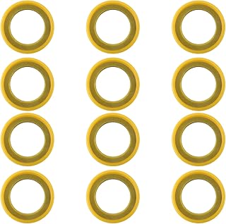 12uds Juntas de Tapón de Drenaje de 26-830749, Juntas de Grasa de Unidad Inferior Sello de Tapón de Drenaje de Lavadora Arandela de Tornillo de Drenaje Compatible con Mercury Marine/Mercruiser