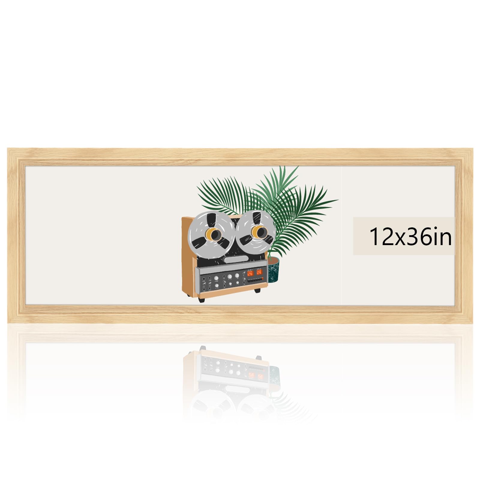 GULETHUN 12x36 Natural Wood Poster Frame