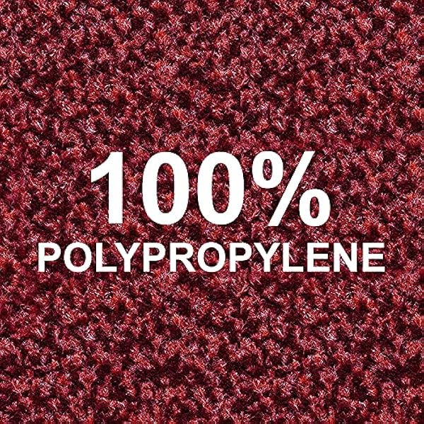 Abaseen Deurmatten Indoor Heavy Duty Grote antislip rubberen matten Barrière tapijt klein medium extra grote deurmat **6 maten** (rood, 80x120 cm)