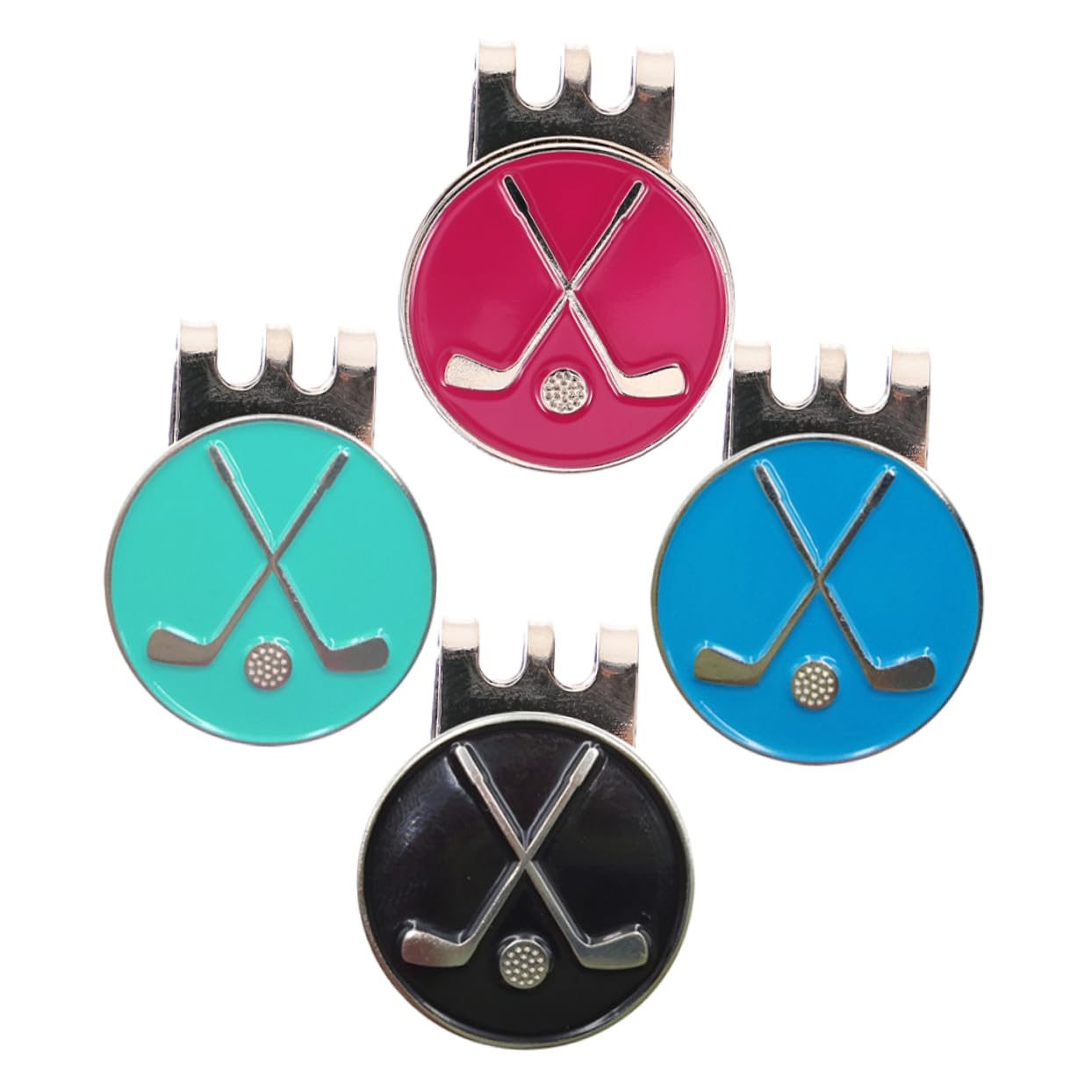 Milisten Fermaglio Magnetico per Cappello Clip del Cappello Pennarello per Pallina da Golf Pennarello da Golf Resistente all'Usura Pennarello Cappello