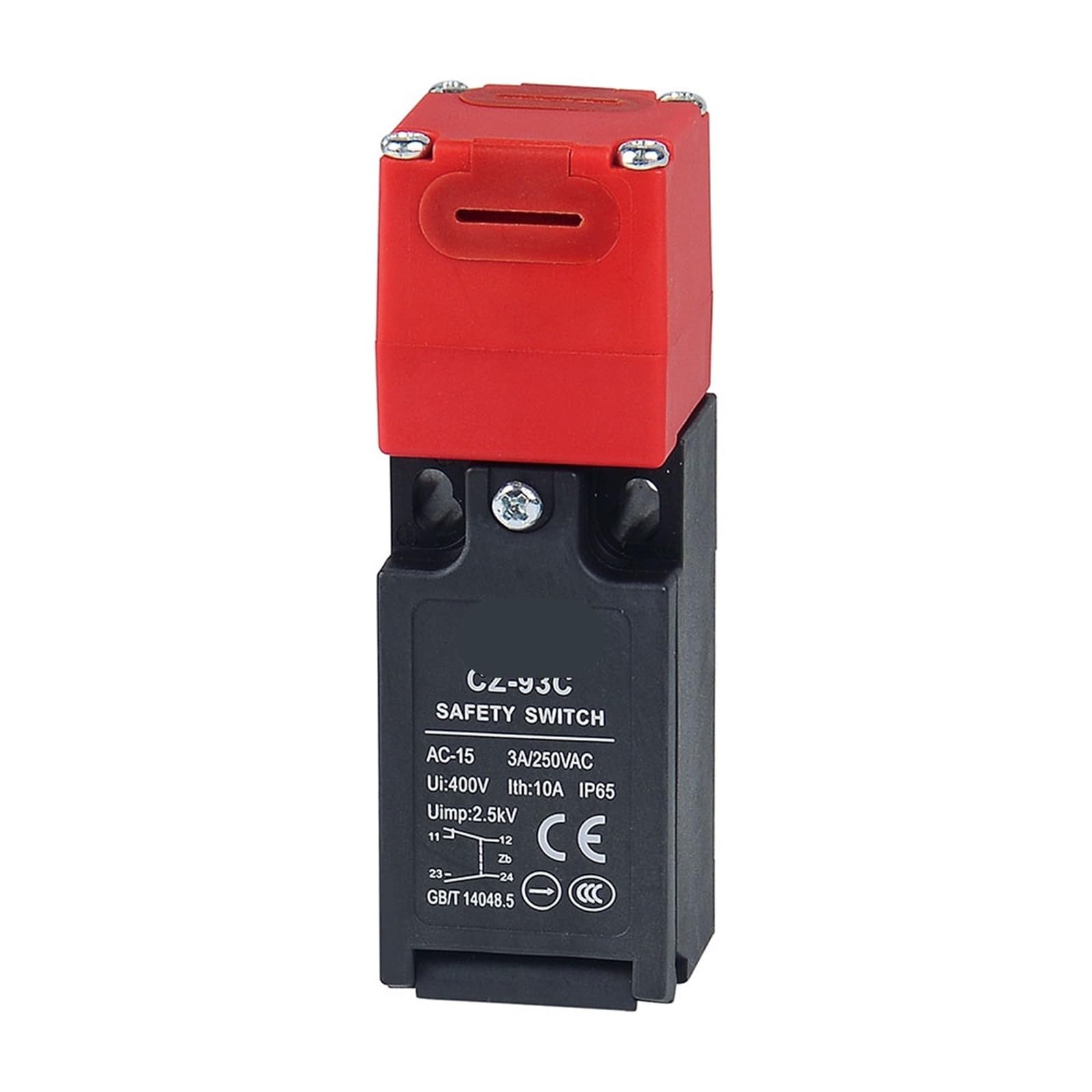 Interrupteur de voyage vertical CZ-93C avec clé de sécurité pour porte électrique 1A1B NO-NC