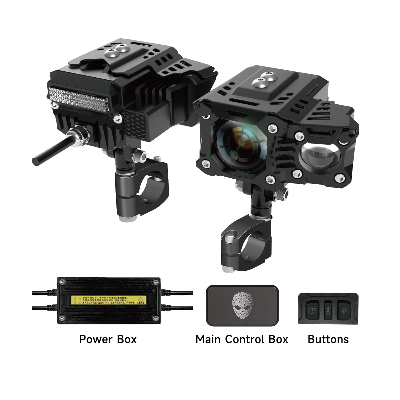 Amazon.com: AlienRider M901 Smart Motorcycle Spotlight, 180W