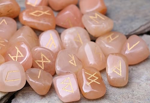 Miniatura 9 de Crocon Juego de piedras de runa de obsidiana negra grabadas con runas de cristal de élder futhark, runas curativas de reiki para meditación y