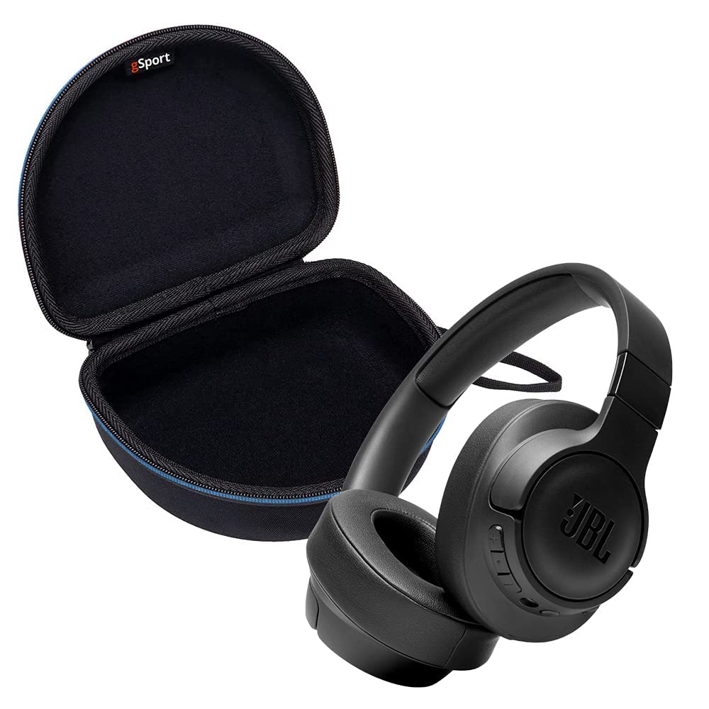 JBLTune 760NC On-Ear Wireless Noise Cancelling Headphone Bundle with gSport Case (Black)