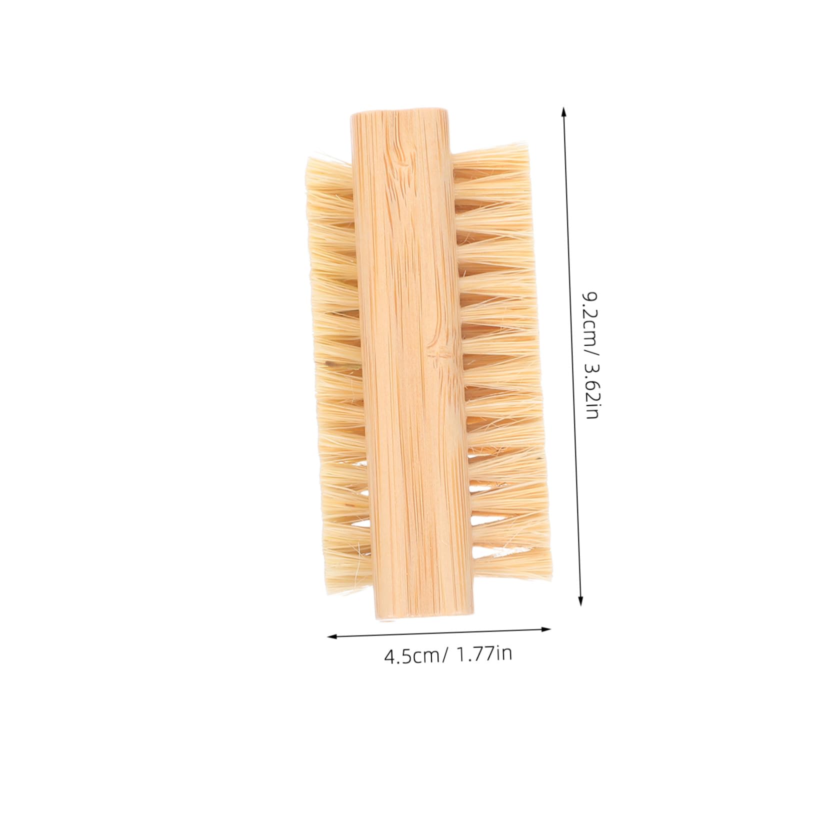 4 Pezzi Spazzole per Unghie in Bamboo con Setole di Cinghiale e Juta Spazzolino Doppia Faccia per Pulizia Cuticole e Manicure Professionale per Tecnici e Uso Quotidiano