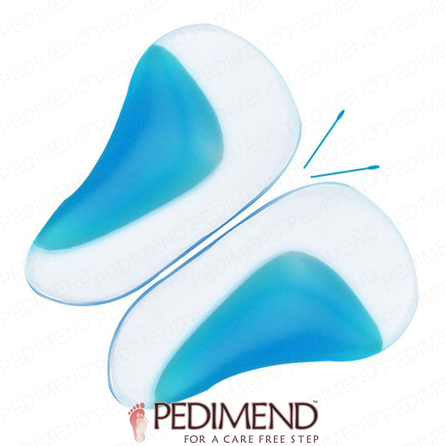Pedimend Orthopädische Fußgewölbe-Pads, Gel-Flachfuß-Keil-Schuheinlage, transparent, selbstklebend, Fußgewölbe-Unterstützung, Einlegesohlen für Plattfüße, Plantarfasziitis