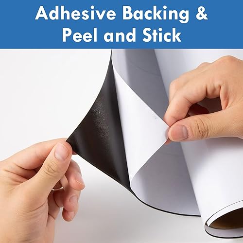 Miniatura 2 de Pizarra blanca magnética grande para pared, parte trasera adhesiva de 72 x 48 pulgadas, pizarra de borrado en seco, papel de contacto para niños,