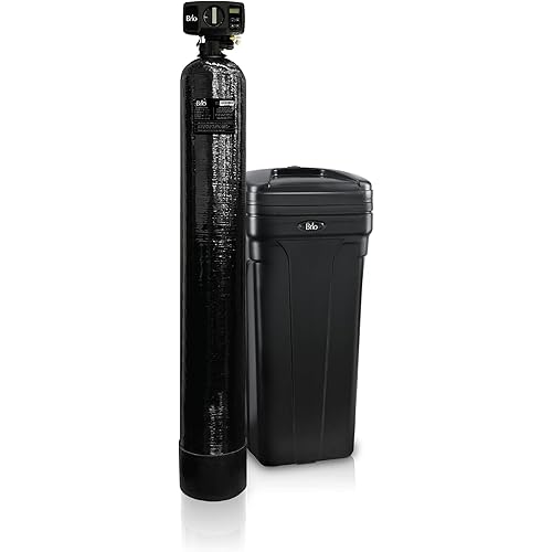 Brio WSFS9510 Whole House Water Softener System, 2-3 Bathrooms, 32,000 Grains, 7-8 GPM, 9" x 48" Resin Tank, High-Efficiency Valve Head, Fully Compatible w/Existing Water Filtration System