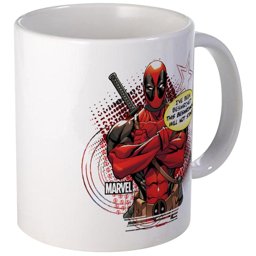 CafePress Deadpool Besmirched Mug Ceramic Coffee Mug, Tea Cup 11 oz