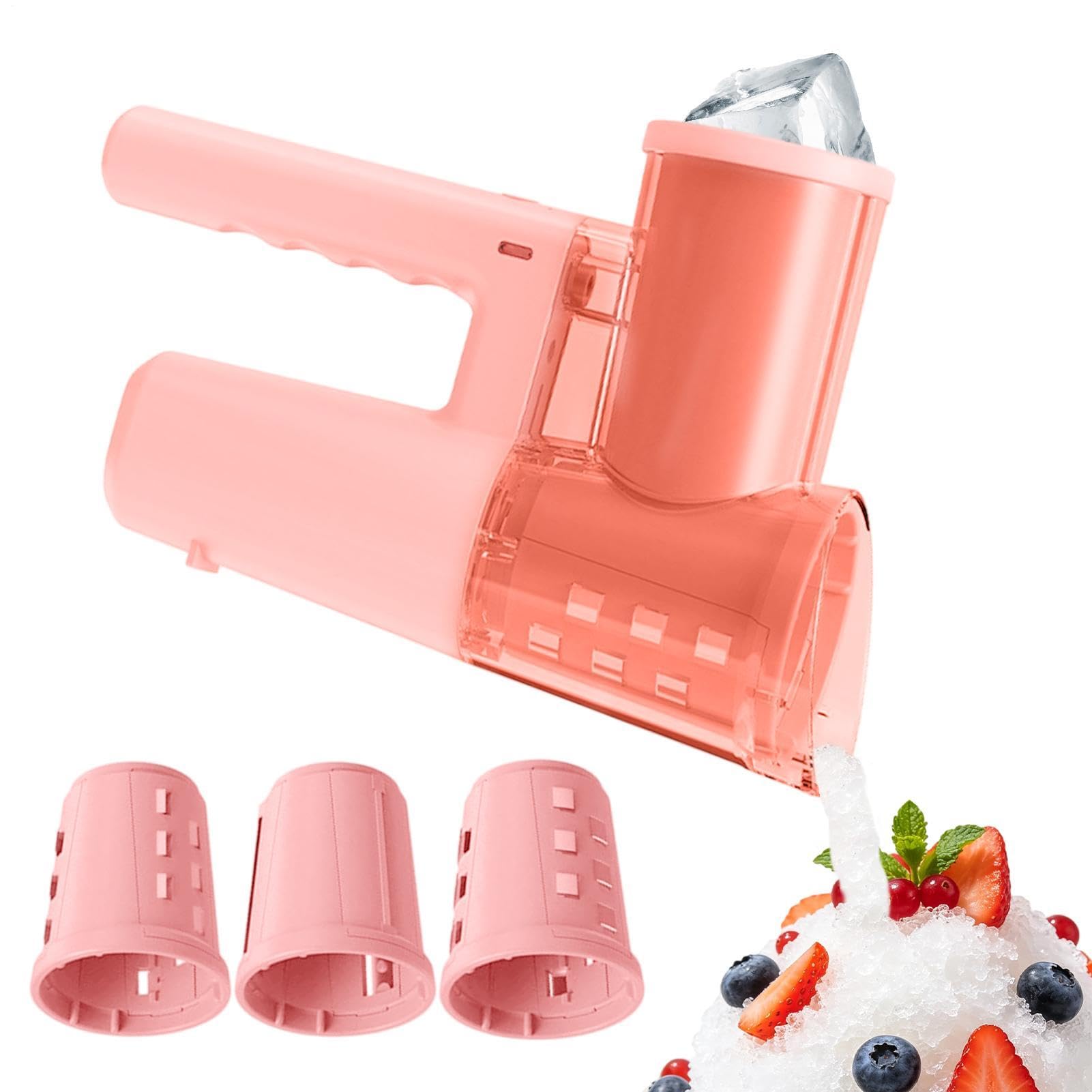 Macchina per Ghiaccio Tritato Tritaghiaccio Elettrico Ricaricabile USB per